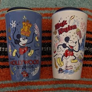 Disney World Parks Starbucks ceramic go mugs